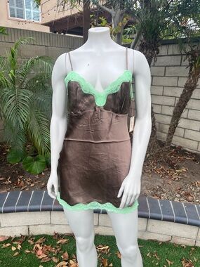 Gold Hawk Silk tunic length Chemise